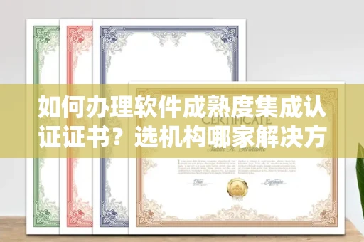 太原如何办理软件成熟度集成认证证书？选机构哪家解决方案专业？