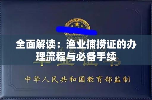 太原全面解读:渔业捕捞证的办理流程与必备手续