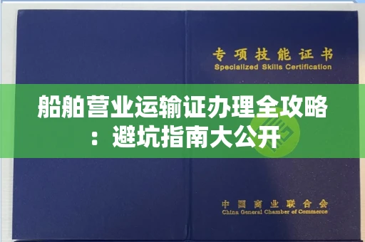 太原船舶营业运输证办理全攻略:避坑指南大公开