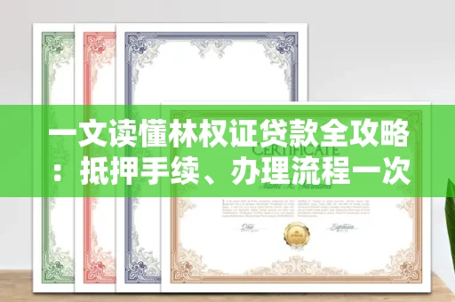 太原一文读懂林权证贷款全攻略:抵押手续、办理流程一次说清