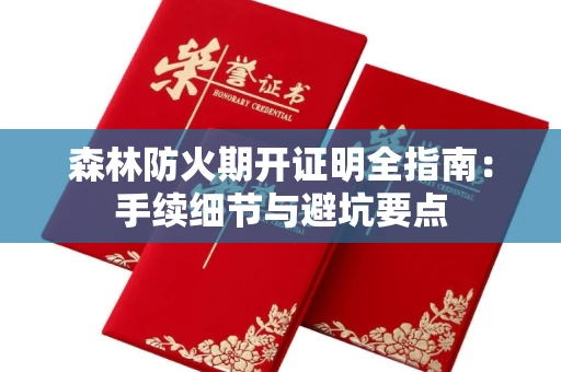 太原森林防火期开证明全指南:手续细节与避坑要点