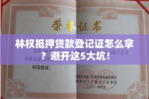 太原林权抵押贷款登记证怎么拿?避开这5大坑!